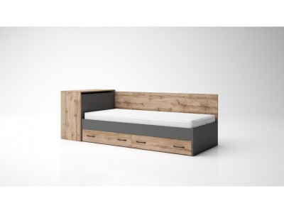 Κρεβάτι Andy 82 (βοτάν δρυς/ανθρακίτη) 